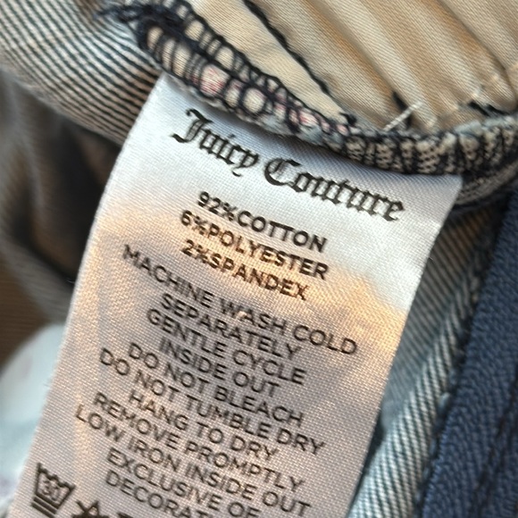 Juicy Couture NWT Sweetheart Neckline Dark Wash Denim Mini Short Dress - Picture 10 of 11